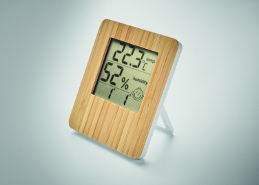 Logotrade promotional products photo of: Bamboo weather station
