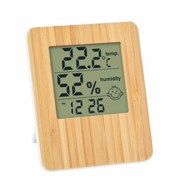 Logotrade promotional gifts photo of: Bamboo weather station
