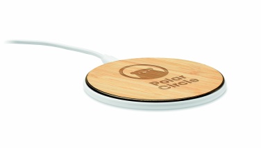 Logotrade promotional product picture of: Bamboo wireless charger 10W