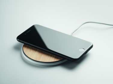 Logo trade promotional items picture of: Bamboo wireless charger 10W