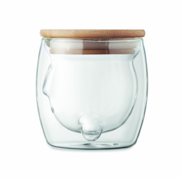 Logo trade advertising product photo of: Double wall borosilicate mug