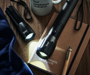 Logo trade corporate gift photo of: Large aluminium LED flashlight