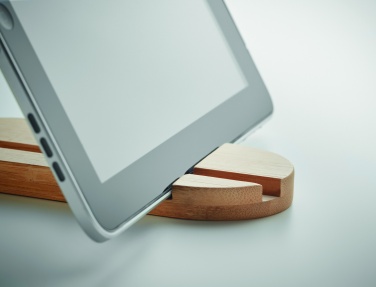 Logotrade promotional product picture of: Bamboo tablet/smartphone stand