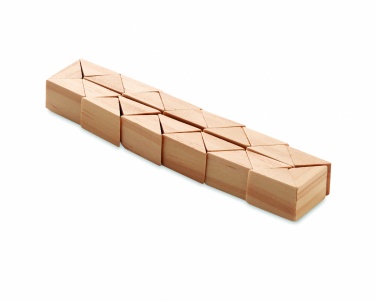 Logo trade promotional merchandise photo of: Wooden puzzle/brain teaser