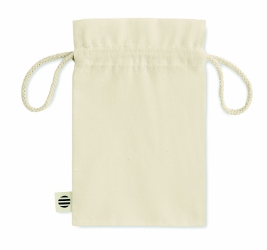 Logo trade advertising product photo of: Small organic cotton gift bag