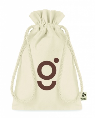 Logo trade promotional giveaways picture of: Small organic cotton gift bag