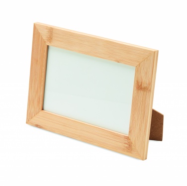 Logo trade promotional product photo of: Bamboo photo frame
