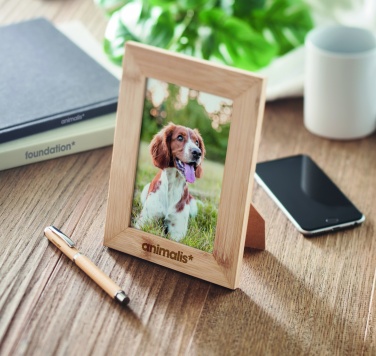 Logo trade promotional merchandise picture of: Bamboo photo frame