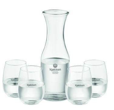 Logotrade advertising products photo of: Set of recycled glass drink