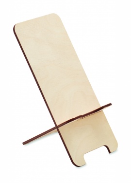Logotrade corporate gift picture of: Birch Wood phone stand