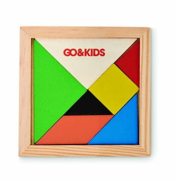 Logotrade promotional products photo of: Tangram puzzle in wood