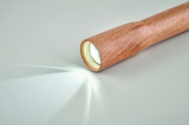 Logo trade promotional products picture of: Wooden torch with COB light