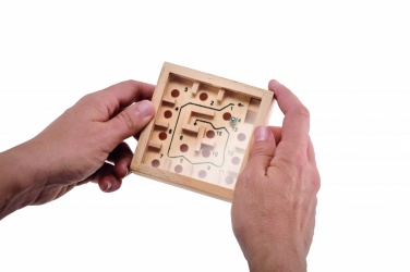 Logo trade promotional gifts picture of: Pine wooden labyrinth game