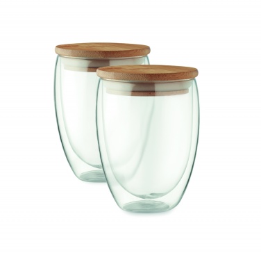 Logo trade business gift photo of: Set of 2 glasses 350 ml in box