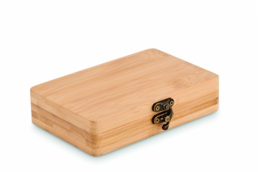 Logo trade advertising product photo of: 13 piece tool set, bamboo case