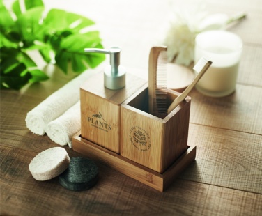 Logotrade promotional product image of: 3 piece bath set in bamboo