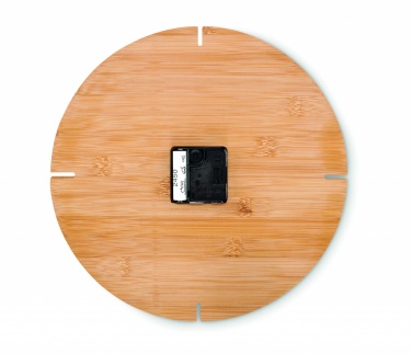 Logotrade promotional gifts photo of: Round shape bamboo wall clock