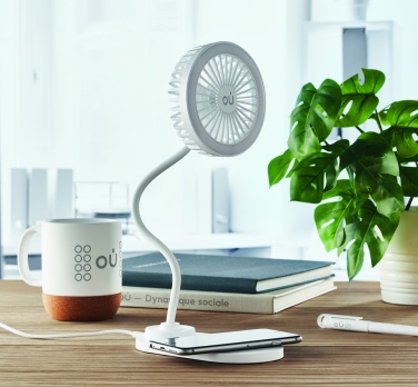 Logotrade promotional giveaways photo of: Desktop charger fan with light