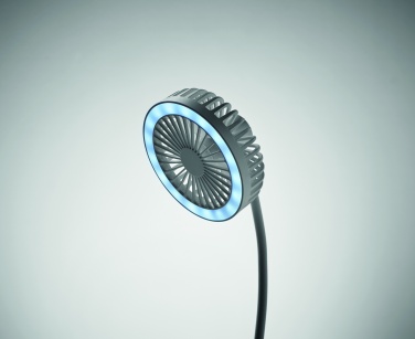 Logo trade promotional products picture of: Desktop charger fan with light