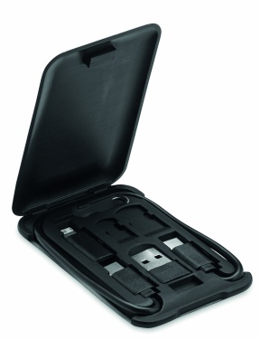 Logo trade promotional products picture of: 3 in 1 Cable with phone stand