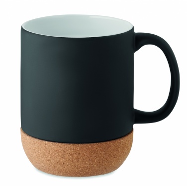 Logotrade business gift image of: Matt ceramic cork mug 300 ml