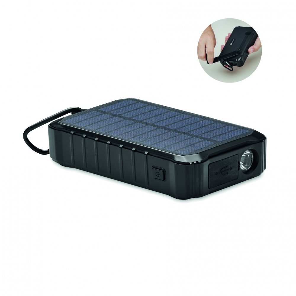Logotrade promotional gifts photo of: 8000 mAh solar dynamo charger
