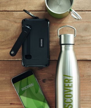 Logo trade advertising product photo of: 8000 mAh solar dynamo charger