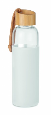 Logo trade business gifts image of: Glass Bottle 500 ml in pouch