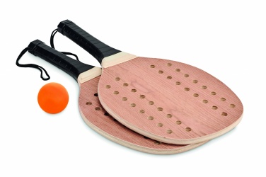 Logo trade business gift photo of: Rosewood beach tennis set