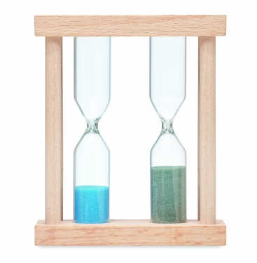 Logotrade corporate gift picture of: Set of 2 wooden sand timers