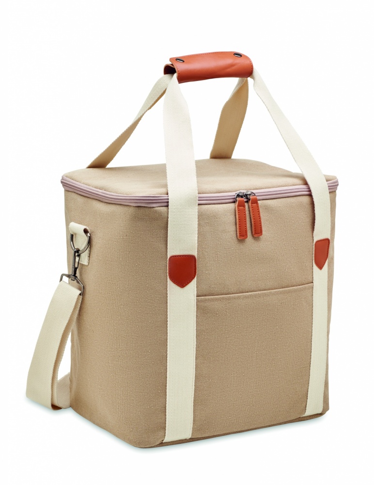 Logotrade promotional item picture of: Large cooler bag canvas 450gr/m