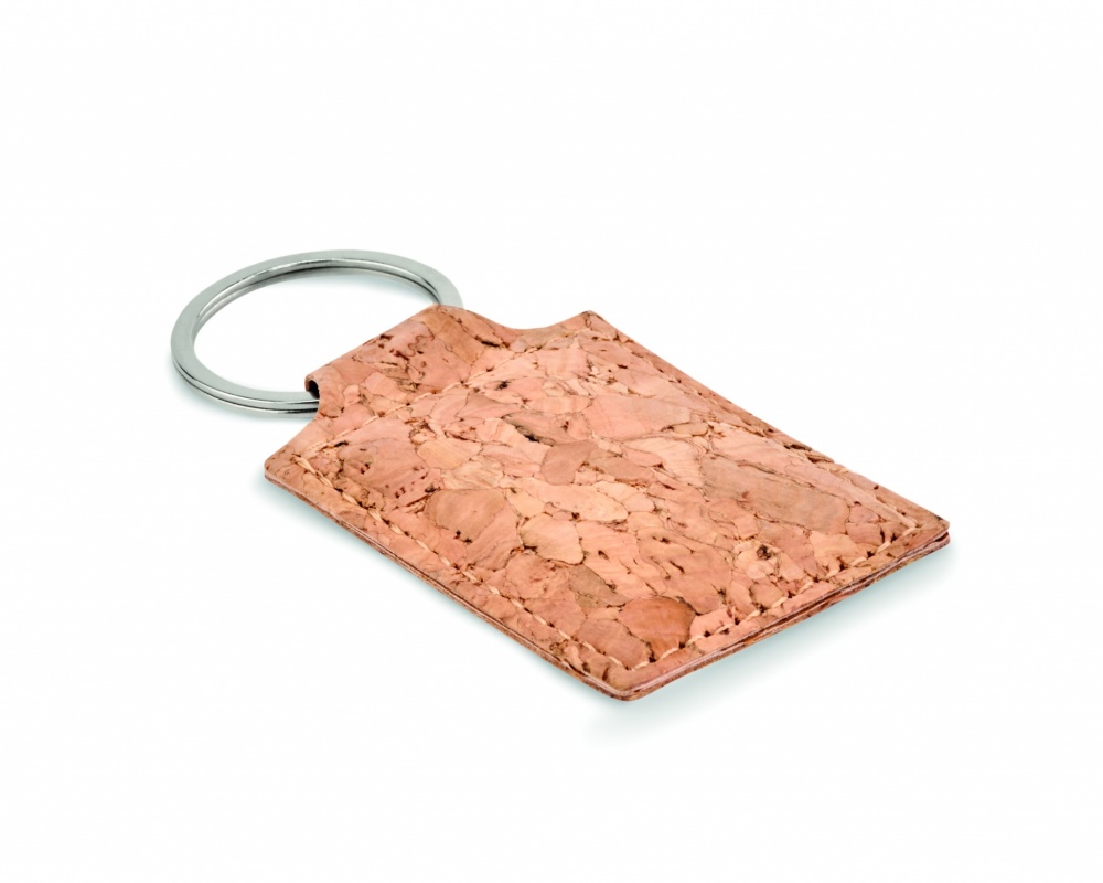 Logotrade advertising products photo of: Rectangular cork key ring Imatra