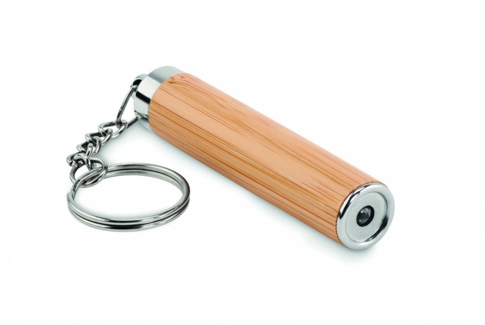Logotrade corporate gift picture of: Mini bamboo torch with keyring