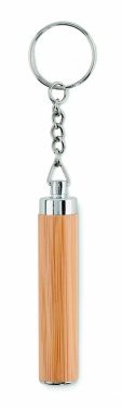 Logo trade promotional giveaways picture of: Mini bamboo torch with keyring