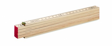 Logotrade promotional item picture of: Carpenter ruler in wood 2m