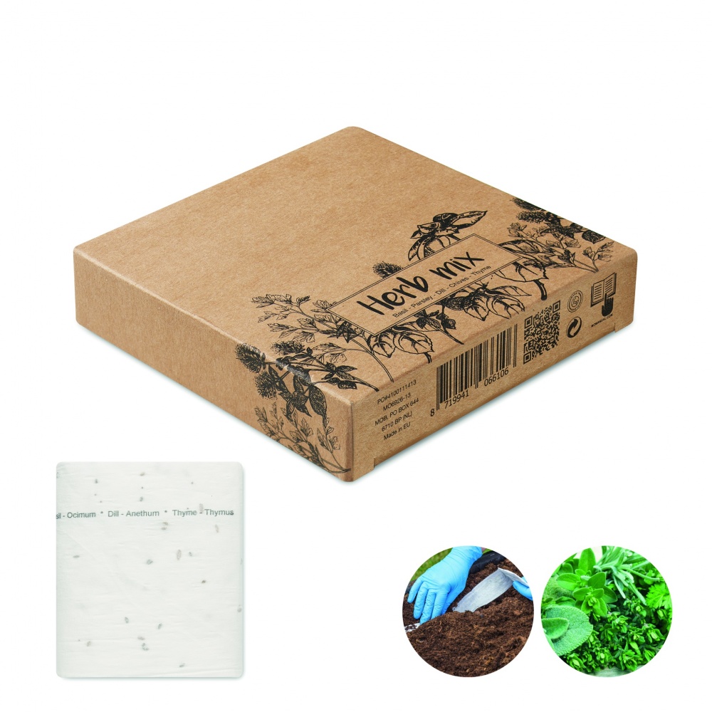 Logo trade promotional gifts picture of: Herb seeds tape 3 meter