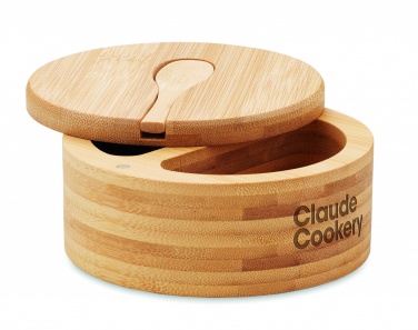 Logo trade corporate gifts image of: Salt and pepper bamboo box
