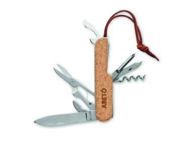 Logotrade promotional items photo of: Multi tool pocket knife cork