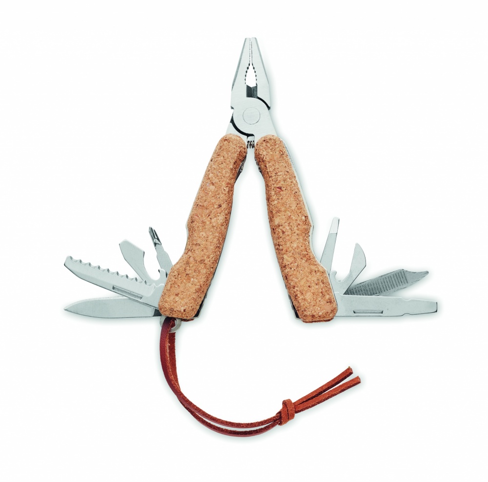 Logo trade promotional giveaway photo of: Multi tool pocket knife cork