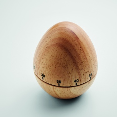 Logo trade business gift photo of: Pine wood egg timer