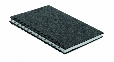 Logotrade promotional item image of: A5 RPET felt cover notebook