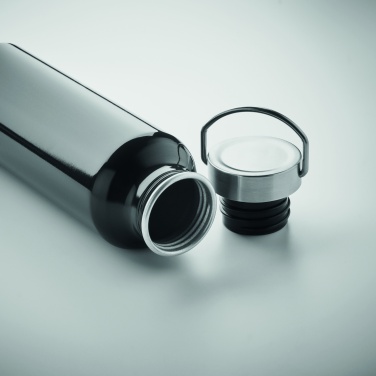 Logotrade advertising products photo of: Recycled aluminum bottle 500 ml with a stainless steel handle cap