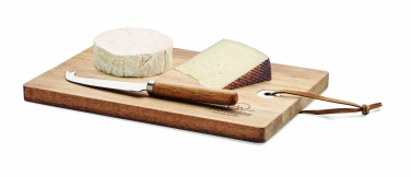 Logo trade promotional merchandise photo of: Acacia wood cheese board set Hannover