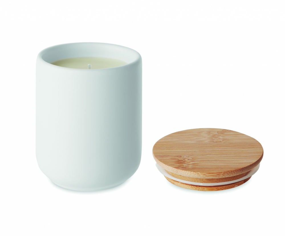 Logo trade corporate gifts image of: Plant based wax candle 200 gr