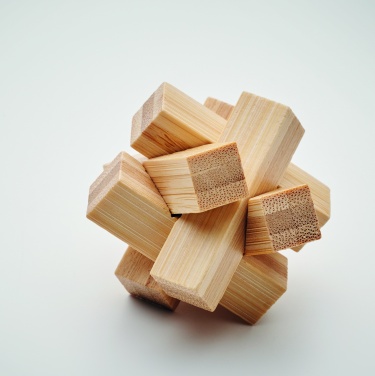 Logo trade promotional merchandise photo of: Bamboo brain teaser star shape