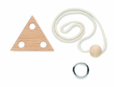 Logotrade promotional items photo of: Wooden brain teaser triangle
