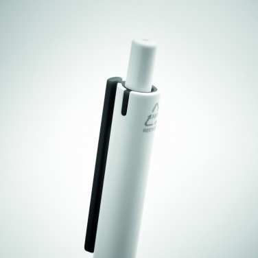 Logo trade promotional gifts picture of: Recycled ABS push button pen
