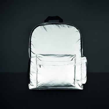 Logo trade business gifts image of: High reflective backpack 190T