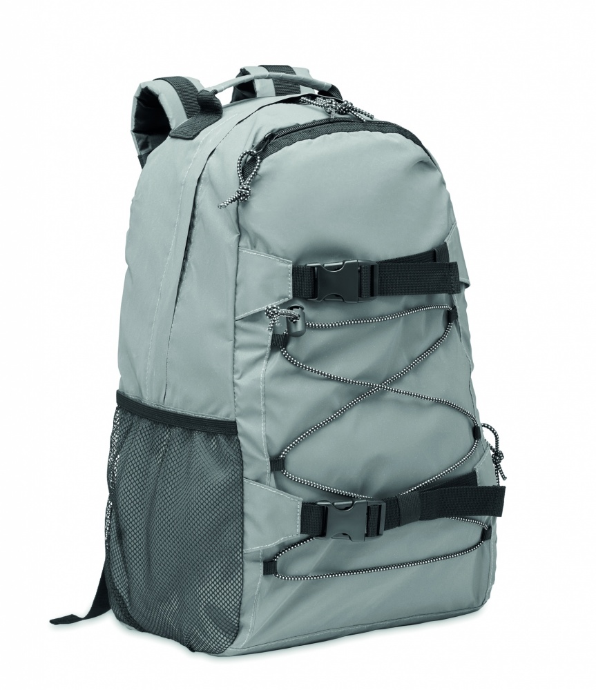Logo trade advertising products image of: High reflective backpack 190T