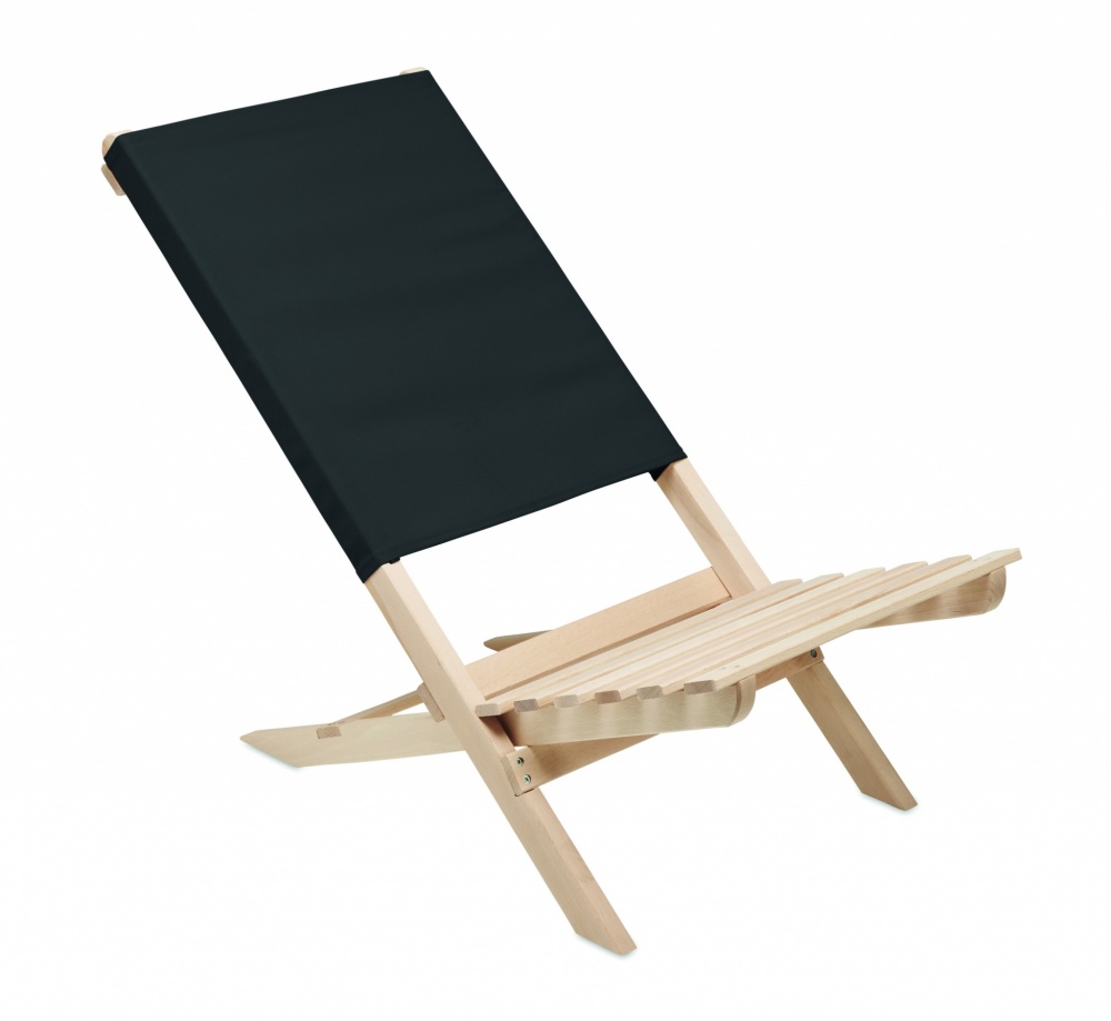 Logotrade promotional merchandise picture of: Foldable wooden beach chair